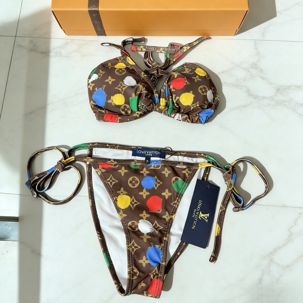 Louis Vuitton Monogram Polka Bikini Set